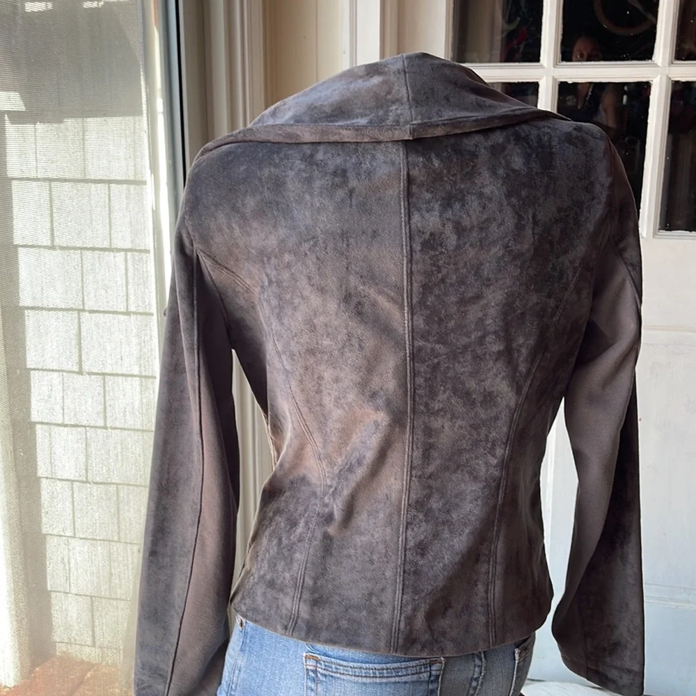 BLANKNYC  Blank NYC Zippered Front Moto Type Jacket / Side Zip Pockets Sz Med